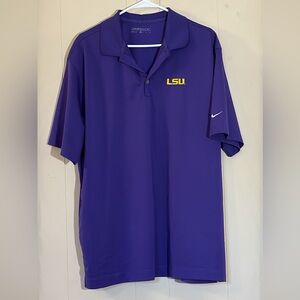 Nike Men's Purple LSU Polo